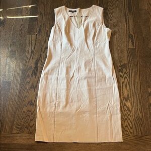 Lafayette Elegant Cream Sleeveless Dress